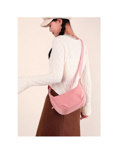 Mayoreo de bolso de hombro de media luna importado en LHESH