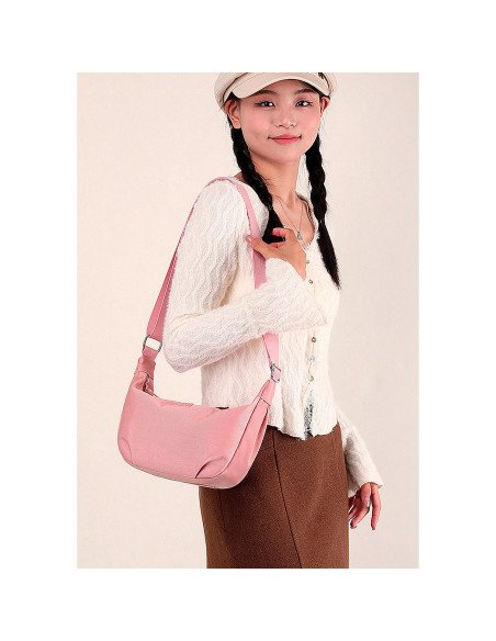 Mayoreo de bolso de hombro de media luna importado en LHESH