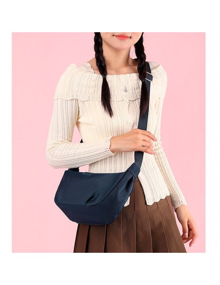 Mayoreo de bolso de hombro de media luna importado en LHESH