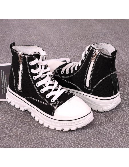 Botas urbanas de lona para dama al Mayoreo en LHESH