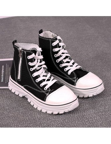 Botas urbanas de lona para dama al Mayoreo en LHESH