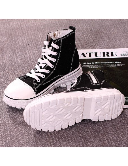 Botas urbanas de lona para dama al Mayoreo en LHESH