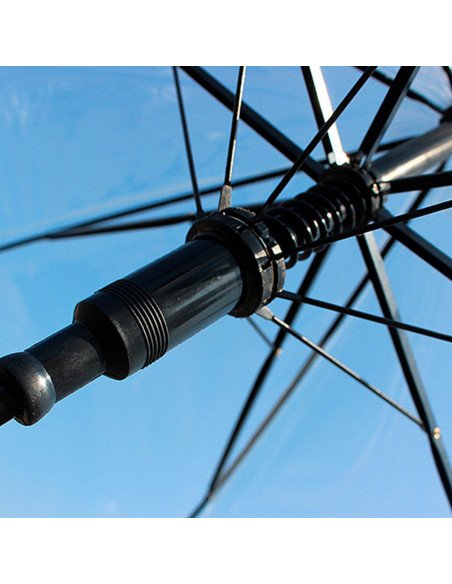 Sombrilla transparente con mango curvo al mayoreo ofrece LHESH – ID 46038