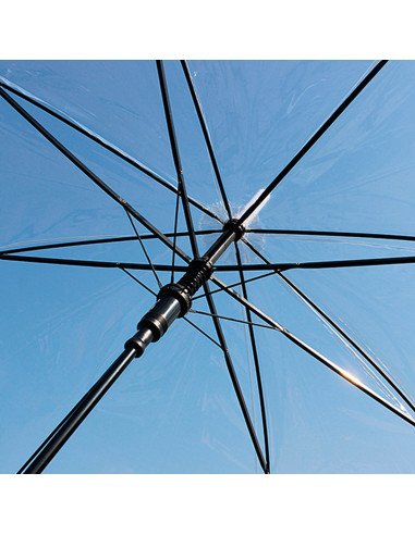 Sombrilla transparente con mango curvo al mayoreo ofrece LHESH – ID 46038