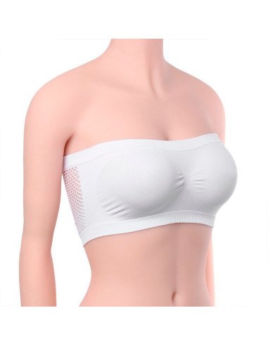 Sujetador top de tubo con Malla Transpirable Importado al Por Mayor en LHESH