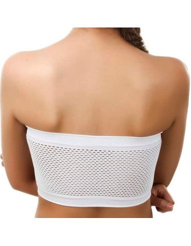 Sujetador top de tubo con Malla Transpirable Importado al Por Mayor en LHESH