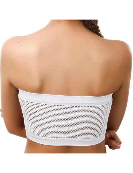 Sujetador top de tubo con Malla Transpirable Importado al Por Mayor en LHESH