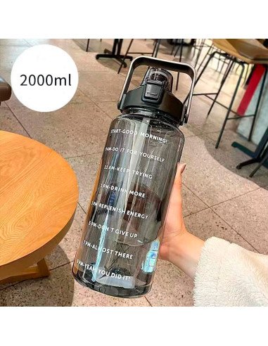 Botella motivacional ofrece LHESH al mayoreo - ID 46059 negra