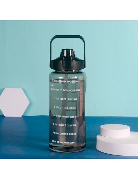 Botella motivacional ofrece LHESH al mayoreo - ID 46059 negra