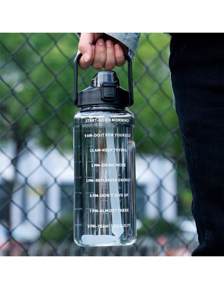 Botella motivacional ofrece LHESH al mayoreo - ID 46059 negra