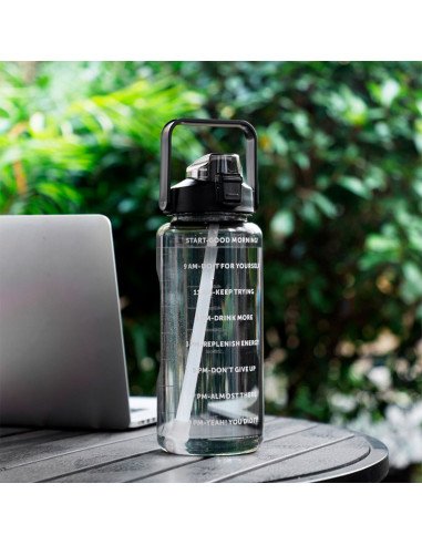 Botella motivacional ofrece LHESH al mayoreo - ID 46059 negra