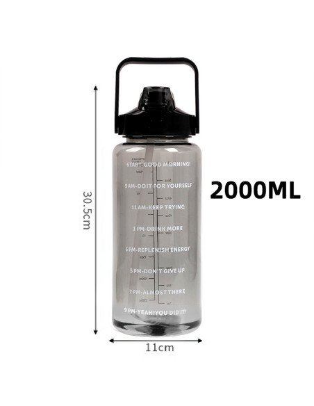 Botella motivacional ofrece LHESH al mayoreo - ID 46059 negra