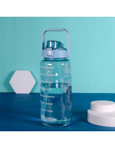 Botella motivacional ofrece LHESH al mayoreo - ID 46060 azul