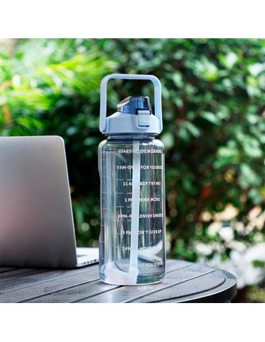 Botella motivacional ofrece LHESH al mayoreo - ID 46060 azul