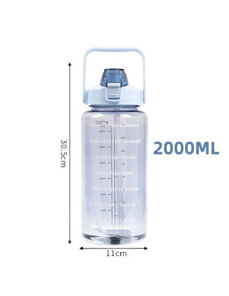 Botella motivacional ofrece LHESH al mayoreo - ID 46060 azul