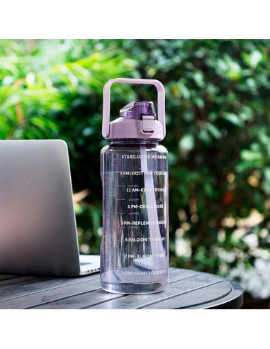 Botella motivacional ofrece LHESH al mayoreo - ID 46061 morada