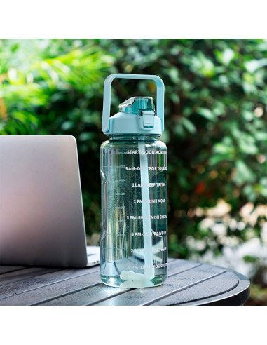 Botella motivacional ofrece LHESH al mayoreo - ID 46063 azul aqua