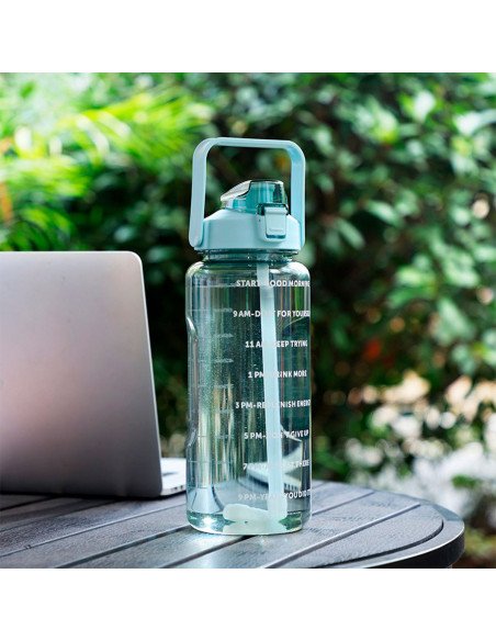 Botella motivacional ofrece LHESH al mayoreo - ID 46063 azul aqua