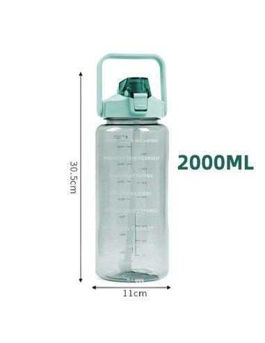 Botella motivacional ofrece LHESH al mayoreo - ID 46063 azul aqua