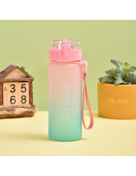 Botella deportiva ofrece LHESH al mayoreo - ID 46042 rosa/verde