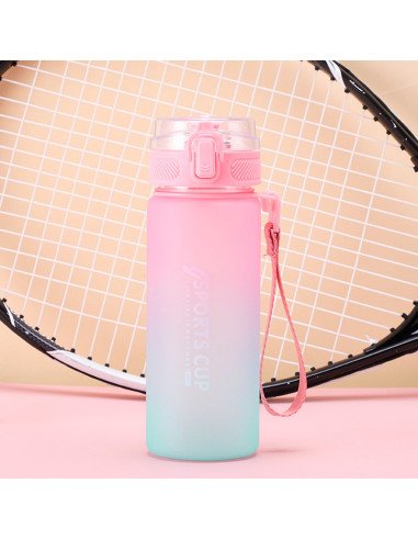 Botella deportiva ofrece LHESH al mayoreo - ID 46042 rosa/verde