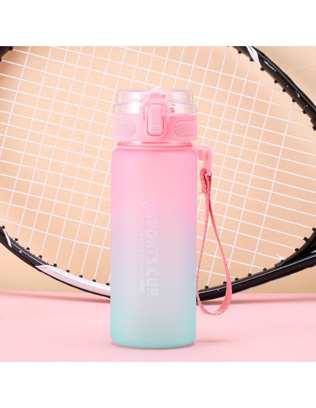 Botella deportiva ofrece LHESH al mayoreo - ID 46042 rosa/verde