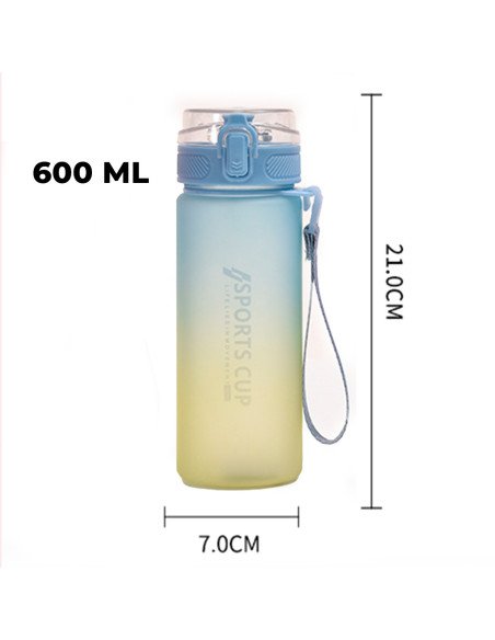 Botella deportiva ofrece LHESH al mayoreo - ID 46045 azul/amarillo