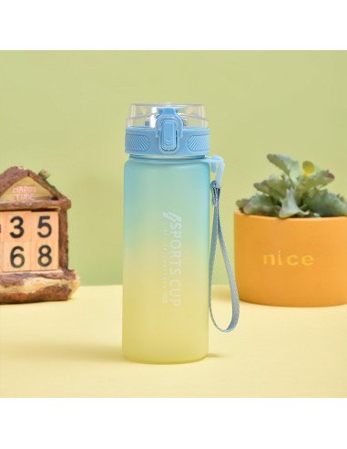 Botella deportiva ofrece LHESH al mayoreo - ID 46045 azul/amarillo