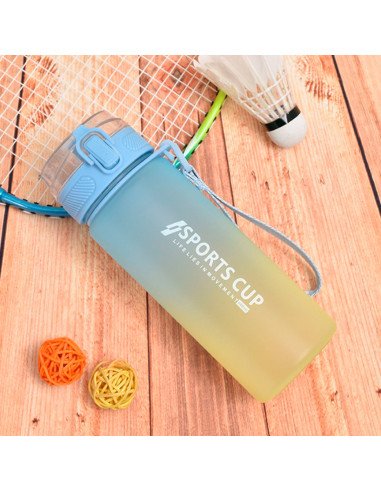 Botella deportiva ofrece LHESH al mayoreo - ID 46045 azul/amarillo