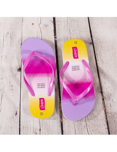 Sandalias de playa con estampadas al Mayoreo en LHESH