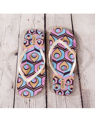 Sandalias de playa mujer con estampado al Mayoreo en LHESH