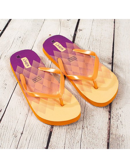 Sandalias de playa mujer con estampado al Mayoreo en LHESH