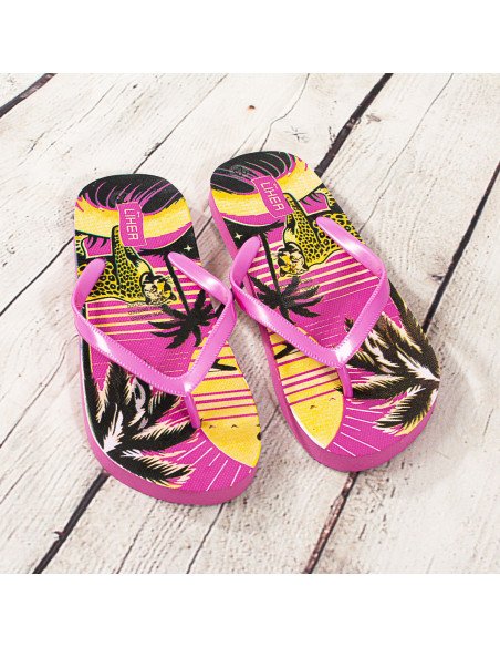 Sandalias de playa mujer con estampado al mayoreo en LHESH