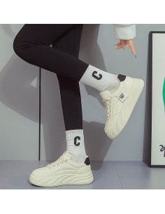 Tenis de inyección para dama al mayoreo ofrece LHESH - ID 45794 beige/negro