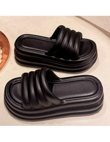 Sandalia para dama al mayoreo ofrece LHESH - ID 45848 negra