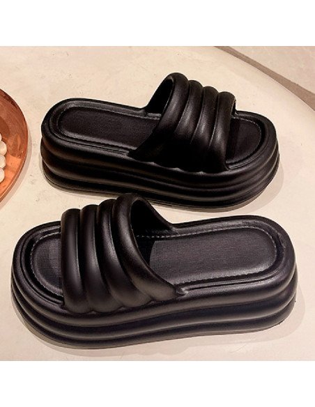 Sandalia para dama al mayoreo ofrece LHESH - ID 45848 negra