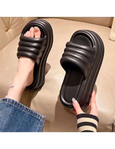 Sandalia para dama al mayoreo ofrece LHESH - ID 45848 negra