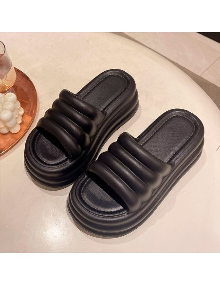 Sandalia para dama al mayoreo ofrece LHESH - ID 45848 negra