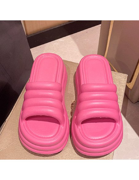 Sandalia para dama al mayoreo ofrece LHESH - ID 45850 fiusha