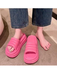 Sandalia para dama al mayoreo ofrece LHESH - ID 45850 fiusha