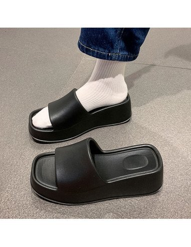 Sandalia para dama al mayoreo ofrece LHESH - ID 45827 negra