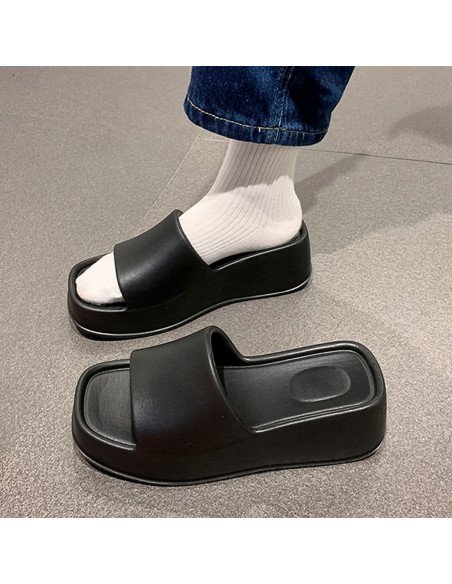 Sandalia para dama al mayoreo ofrece LHESH - ID 45827 negra