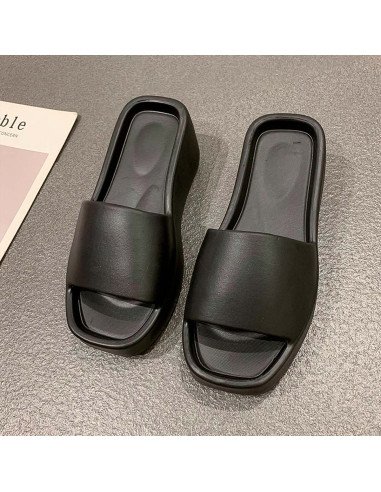 Sandalia para dama al mayoreo ofrece LHESH - ID 45827 negra