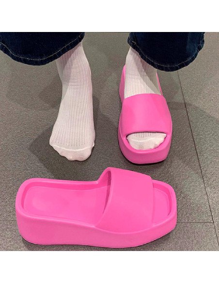 Sandalia para dama al mayoreo ofrece LHESH - ID 45829 fiusha