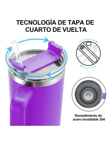 Termo de acero inoxidable 40 OZ al mayoreo en LHESH