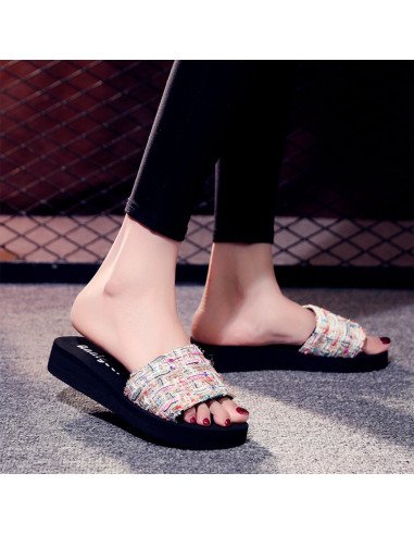 Sandalia para dama al mayoreo ofrece LHESH -  ID 40022