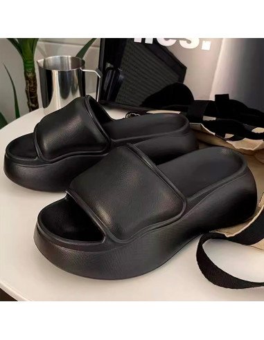 Sandalia para dama al mayoreo ofrece LHESH - ID 45838 negra