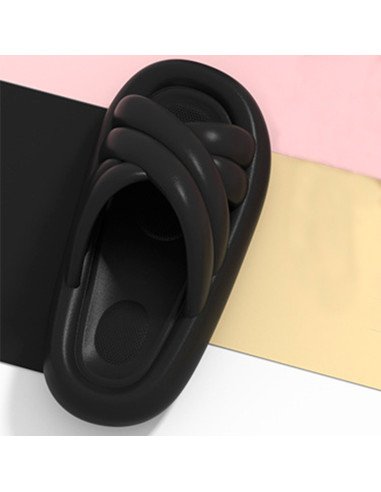 Sandalia para dama al mayoreo ofrece LHESH - ID 45820 negra