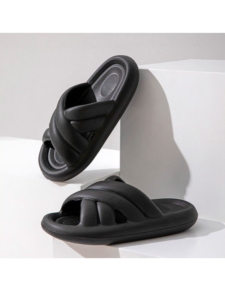 Sandalia para dama al mayoreo ofrece LHESH - ID 45820 negra