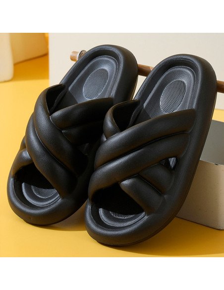 Sandalia para dama al mayoreo ofrece LHESH - ID 45820 negra